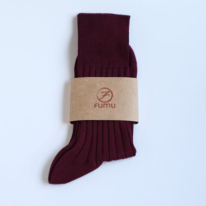 Fumu Plain Cotton Socks