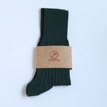 Fumu Plain Cotton Socks
