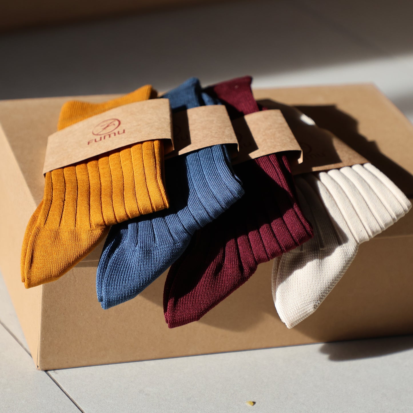 Fumu Plain Cotton Socks