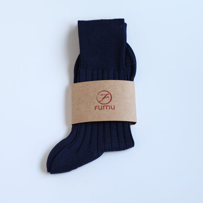 Fumu Plain Cotton Socks
