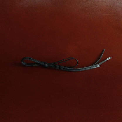 Fumu Waxed Cotton Shoe Laces in Black