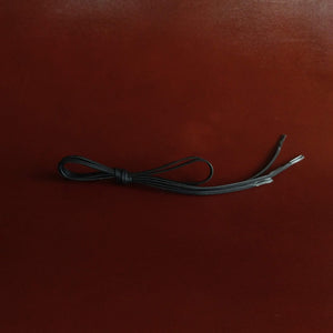 Fumu Waxed Cotton Shoe Laces in Black