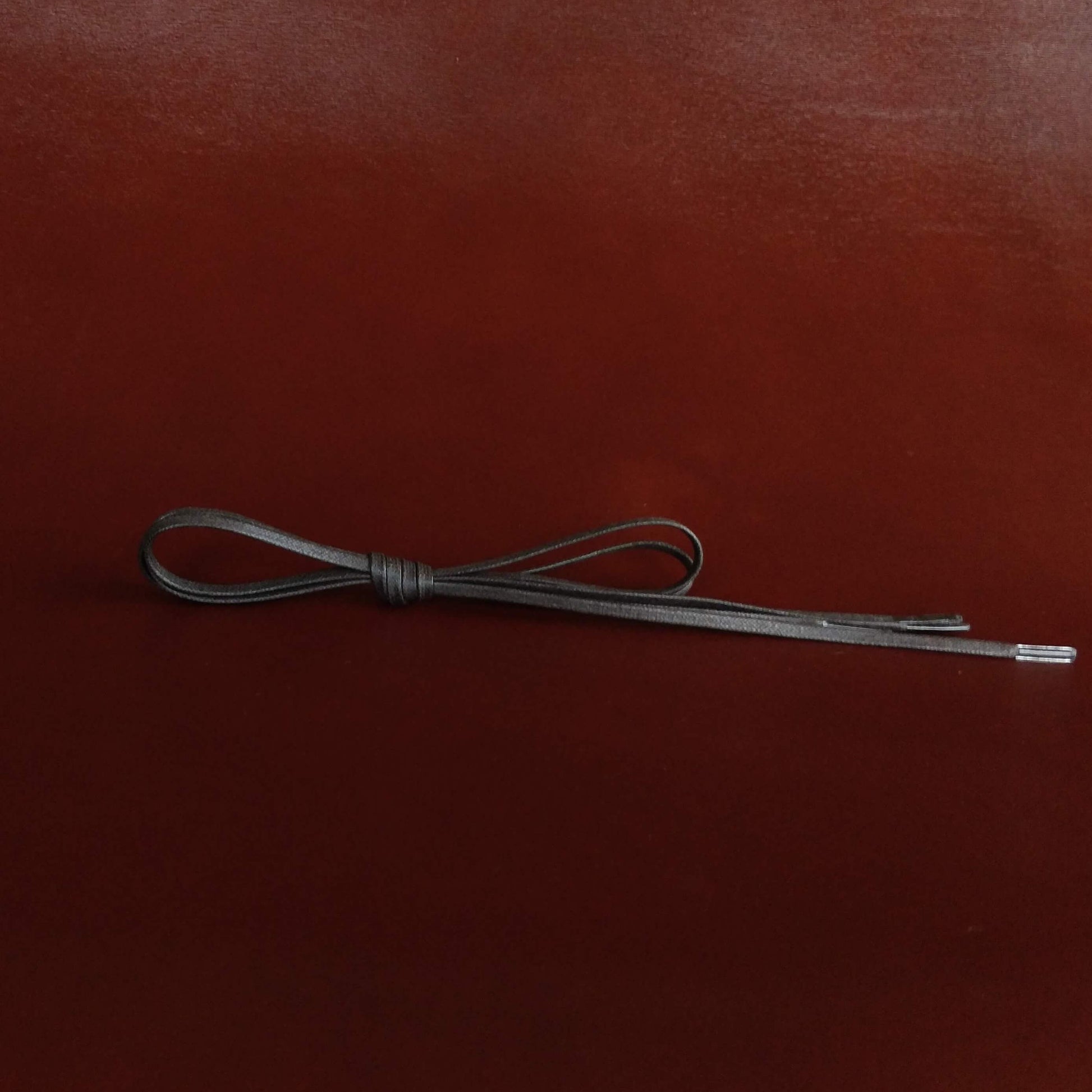 Fumu Waxed Cotton Shoe Laces in Dark Brown